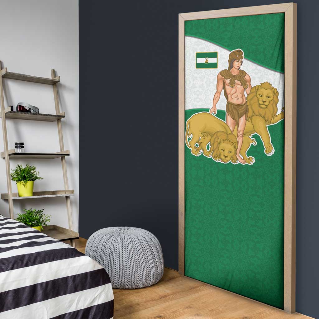 Andalusia Flag Door Cover Autonomous Community of Spain - Wonder Print Shop