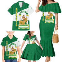 Andalusia Flag Family Matching Mermaid Dress and Hawaiian Shirt Autonomous Community of Spain - Wonder Print Shop