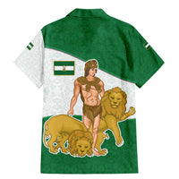 Andalusia Flag Family Matching Mermaid Dress and Hawaiian Shirt Autonomous Community of Spain - Wonder Print Shop