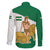 Andalusia Flag Family Matching Off The Shoulder Long Sleeve Dress and Hawaiian Shirt Autonomous Community of Spain - Wonder Print Shop