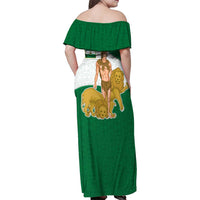 Andalusia Flag Family Matching Off Shoulder Maxi Dress and Hawaiian Shirt Autonomous Community of Spain - Wonder Print Shop