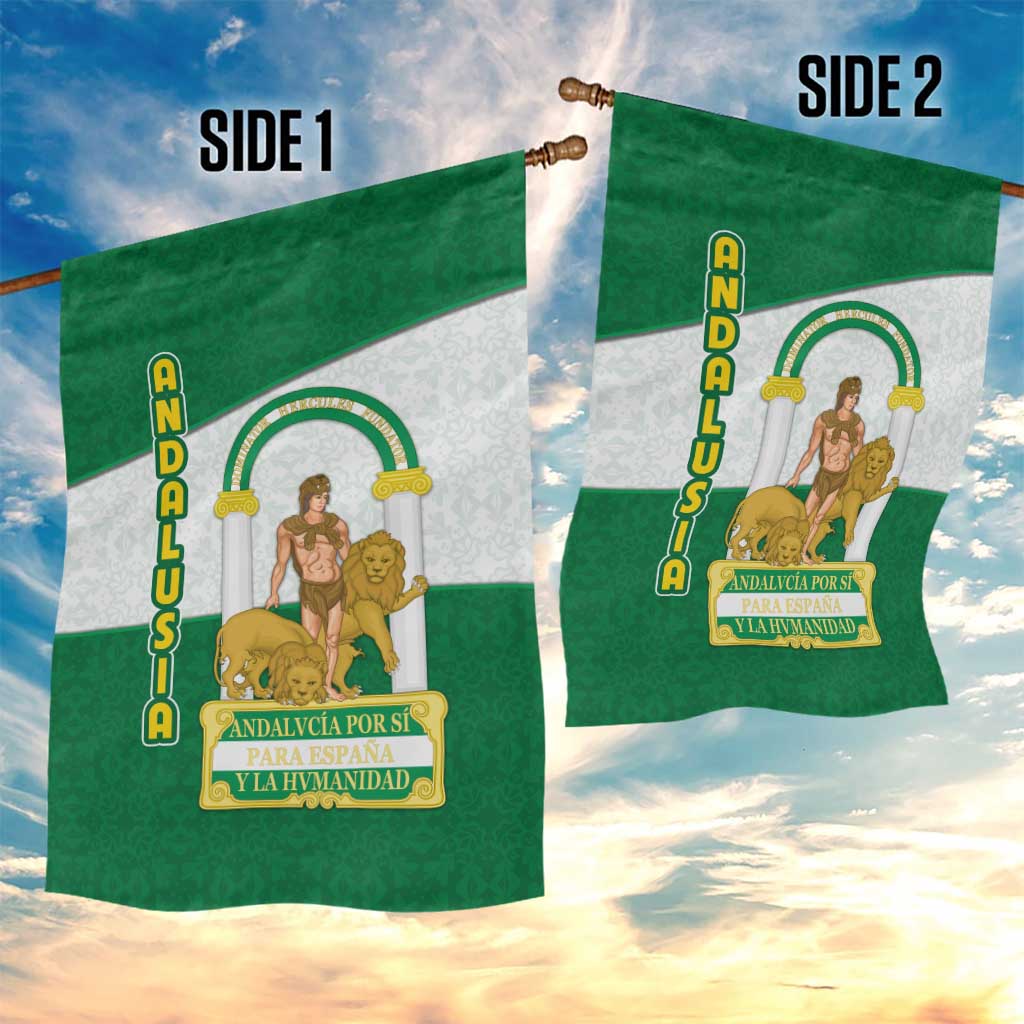 Andalusia Flag Garden Flag Autonomous Community of Spain - Wonder Print Shop
