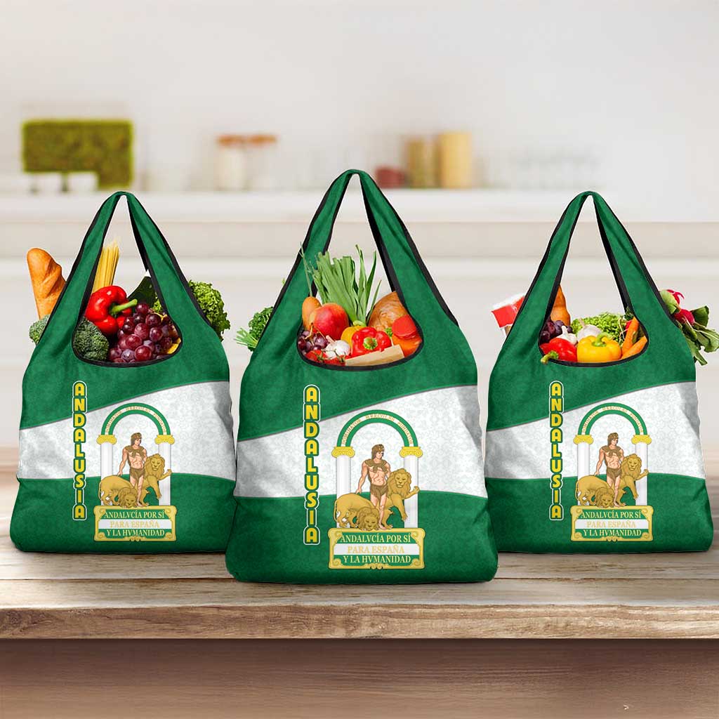 Andalusia Flag Grocery Bag Autonomous Community of Spain - Wonder Print Shop