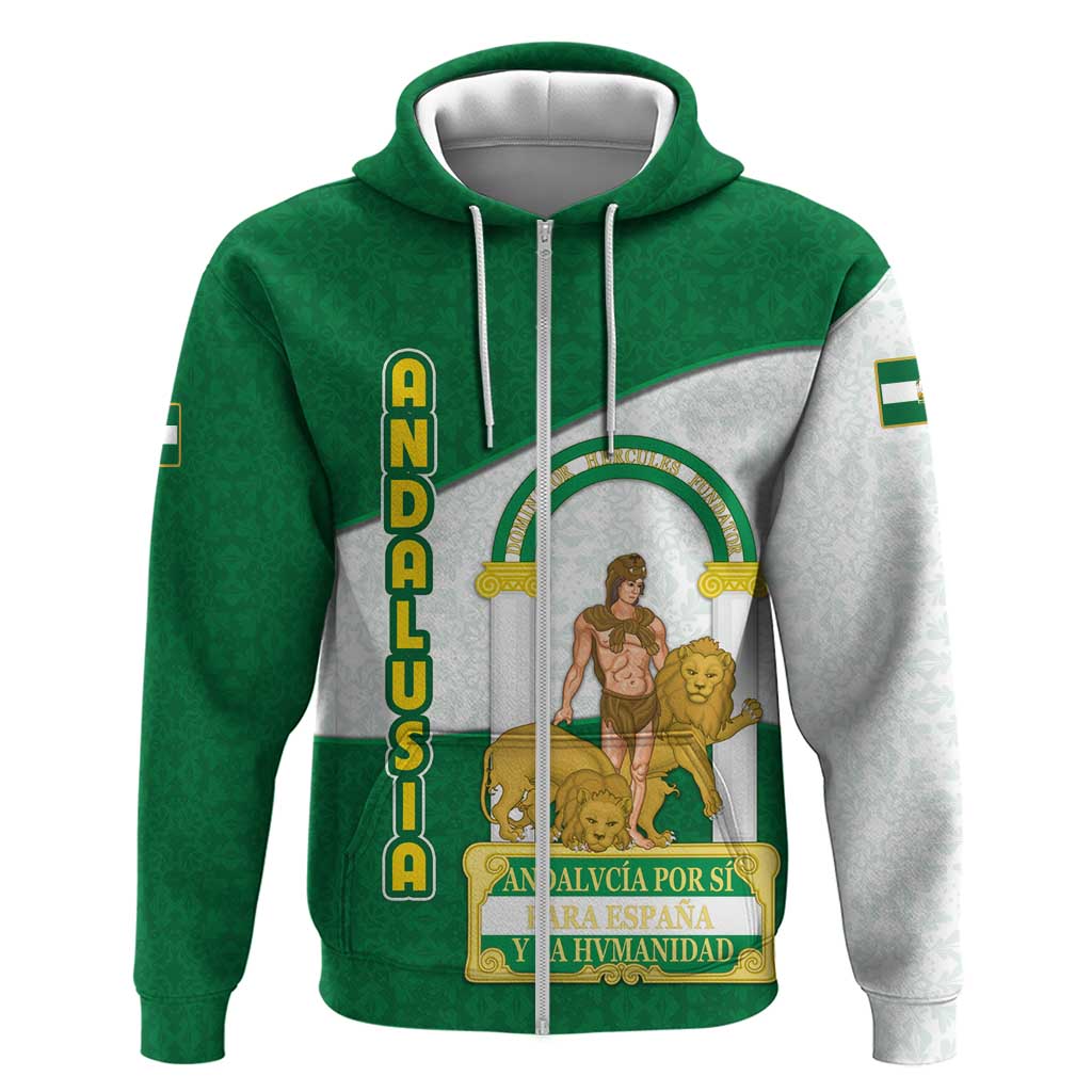 Andalusia Flag Hoodie Autonomous Community of Spain - Wonder Print Shop