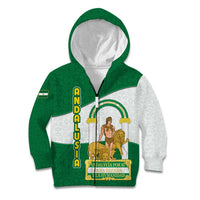 Andalusia Flag Kid Hoodie Autonomous Community of Spain - Wonder Print Shop