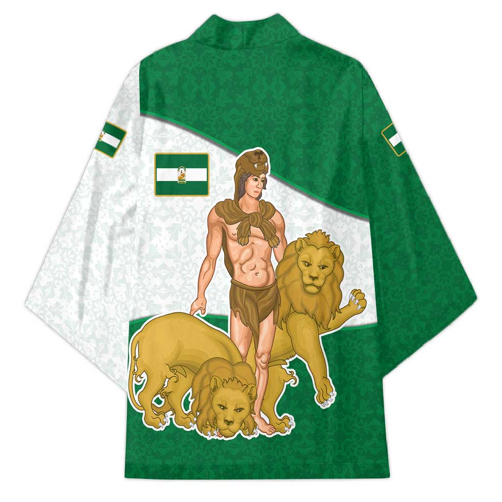 Andalusia Flag Kimono Autonomous Community of Spain - Wonder Print Shop