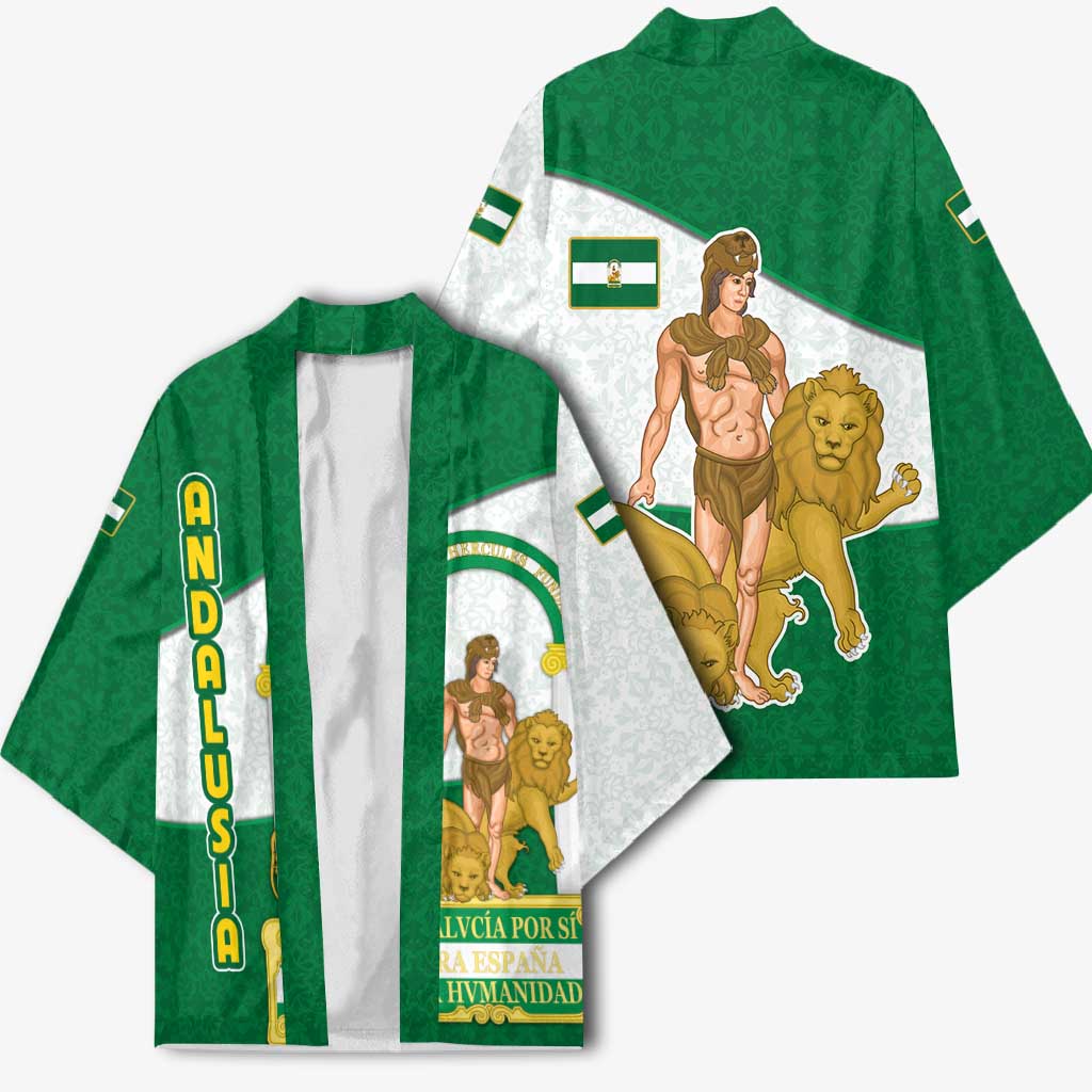 Andalusia Flag Kimono Autonomous Community of Spain - Wonder Print Shop