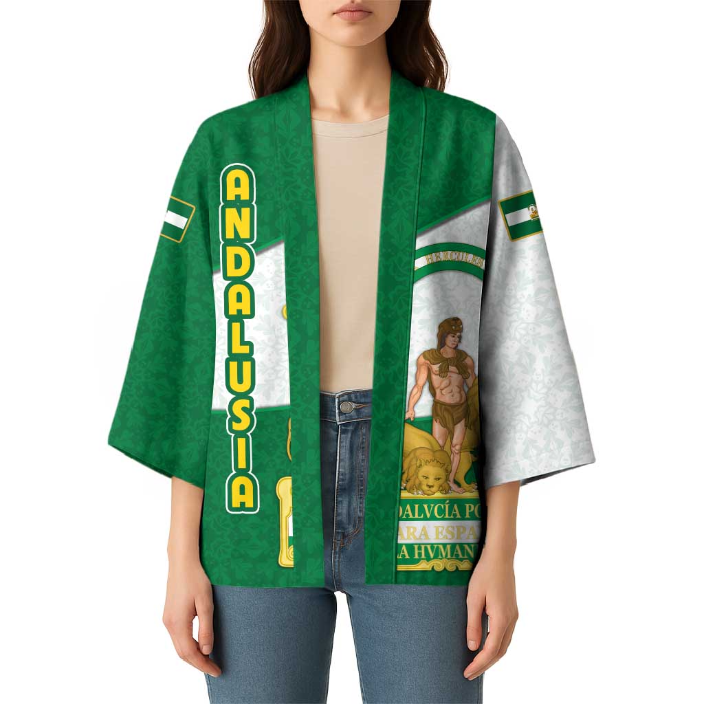 Andalusia Flag Kimono Autonomous Community of Spain - Wonder Print Shop