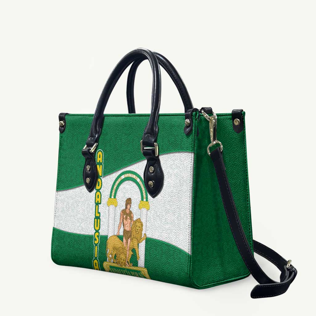 Andalusia Flag Leather Bag Autonomous Community of Spain - Wonder Print Shop