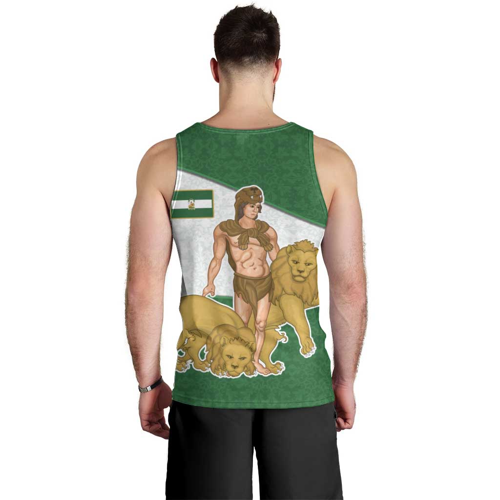 Andalusia Flag Men Tank Top Autonomous Community of Spain - Wonder Print Shop