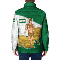 Andalusia Flag Padded Jacket Autonomous Community of Spain - Wonder Print Shop