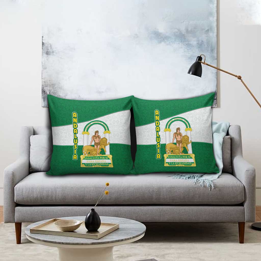 Andalusia Flag Pillow Cover Autonomous Community of Spain - Wonder Print Shop