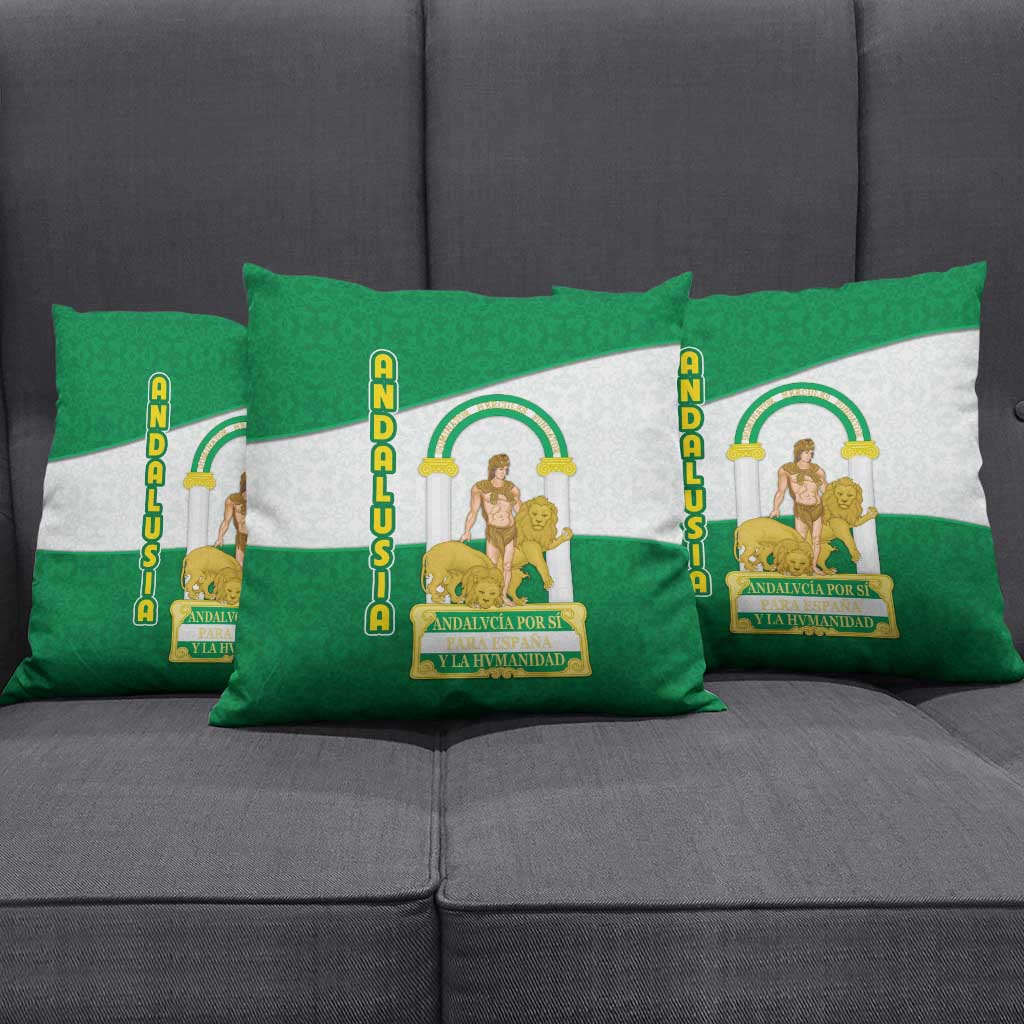 Andalusia Flag Pillow Cover Autonomous Community of Spain - Wonder Print Shop