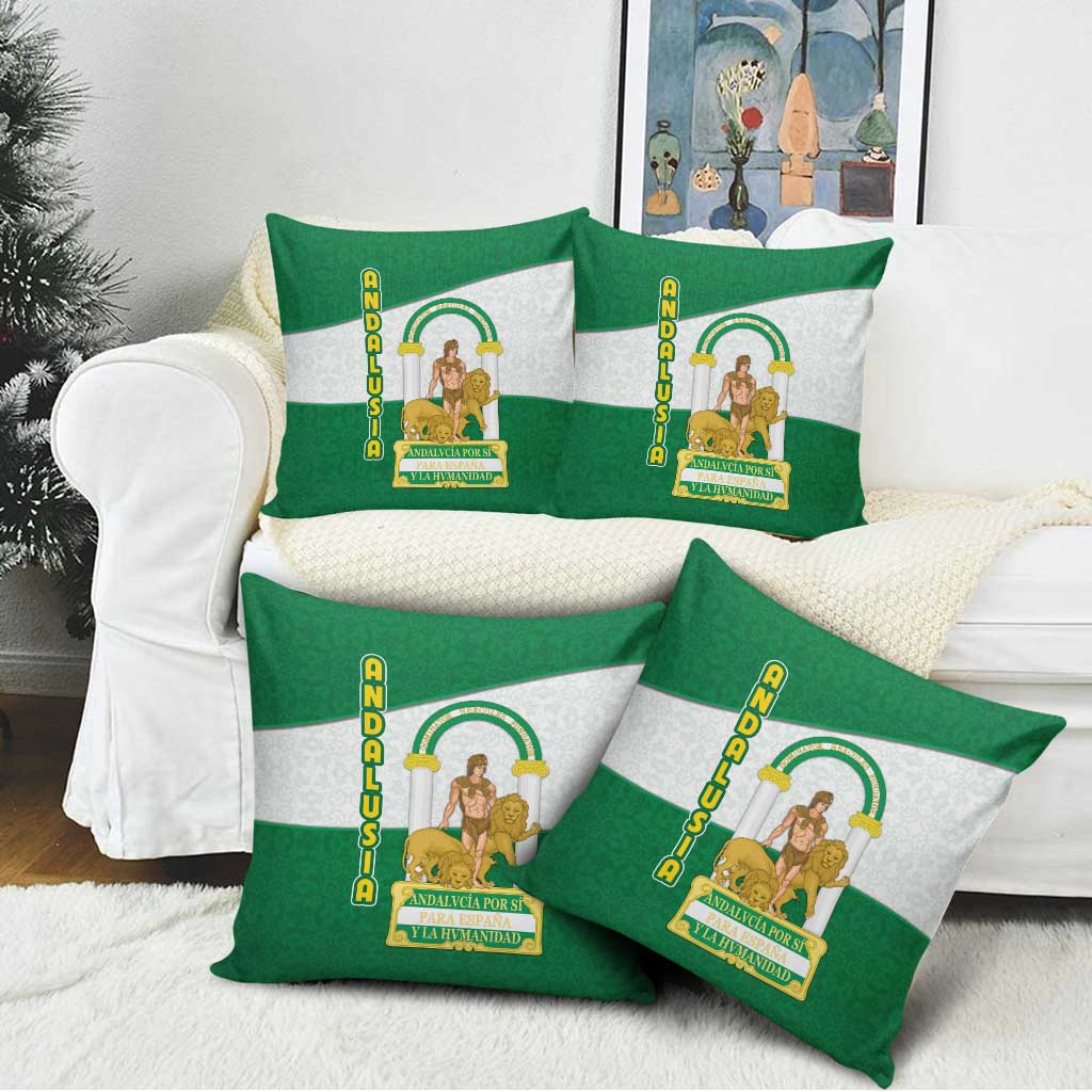 Andalusia Flag Pillow Cover Autonomous Community of Spain - Wonder Print Shop