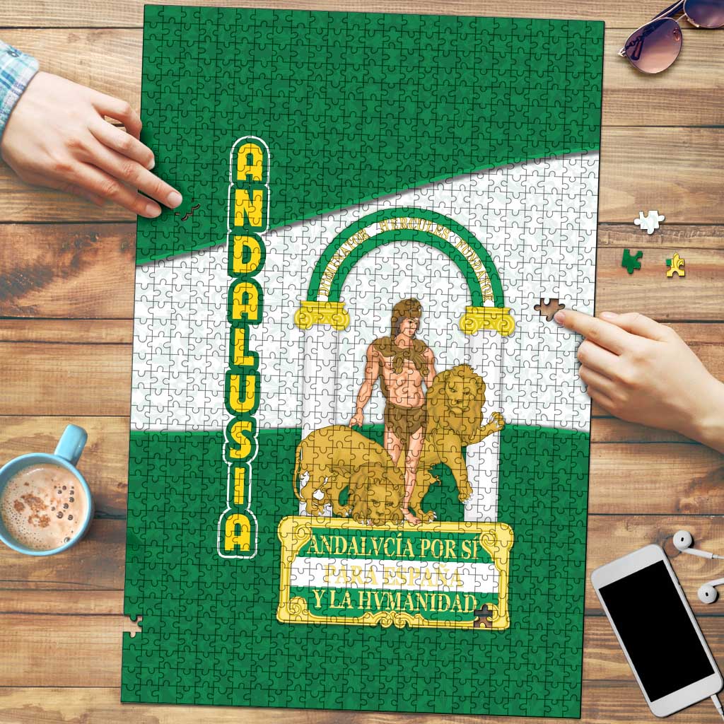 Andalusia Flag Puzzle Autonomous Community of Spain - Wonder Print Shop