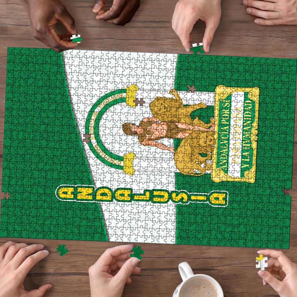 Andalusia Flag Puzzle Autonomous Community of Spain - Wonder Print Shop
