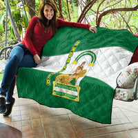 Andalusia Flag Quilt Autonomous Community of Spain - Wonder Print Shop