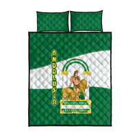 Andalusia Flag Quilt Bed Set Autonomous Community of Spain - Wonder Print Shop