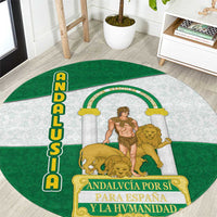 Andalusia Flag Round Carpet Autonomous Community of Spain - Wonder Print Shop