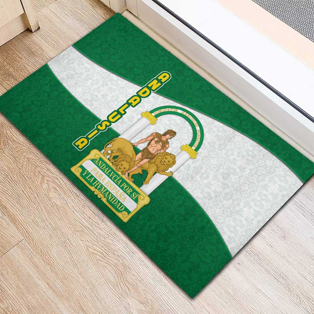 Andalusia Flag Rubber Doormat Autonomous Community of Spain - Wonder Print Shop