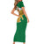 Andalusia Flag Short Sleeve Bodycon Dress Autonomous Community of Spain - Wonder Print Shop