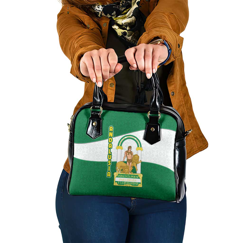 Andalusia Flag Shoulder Handbag Autonomous Community of Spain - Wonder Print Shop