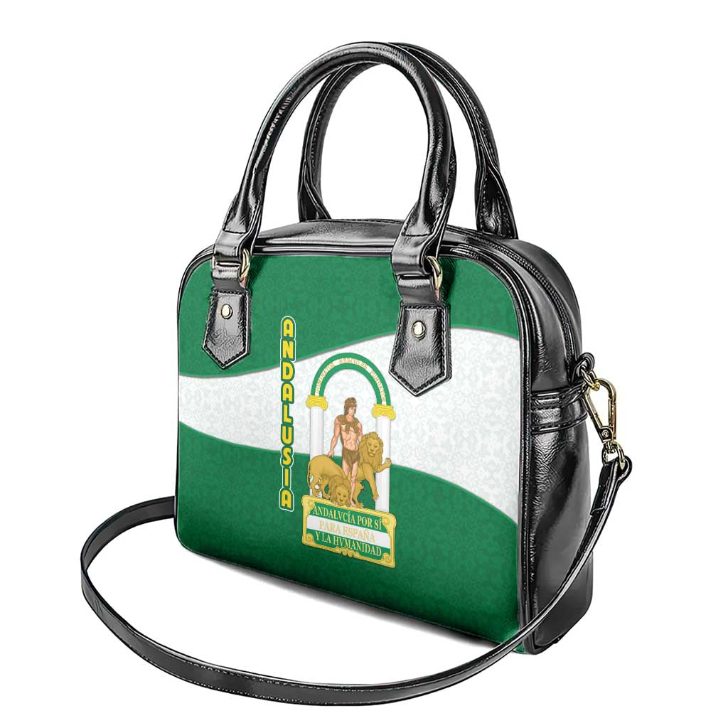 Andalusia Flag Shoulder Handbag Autonomous Community of Spain - Wonder Print Shop