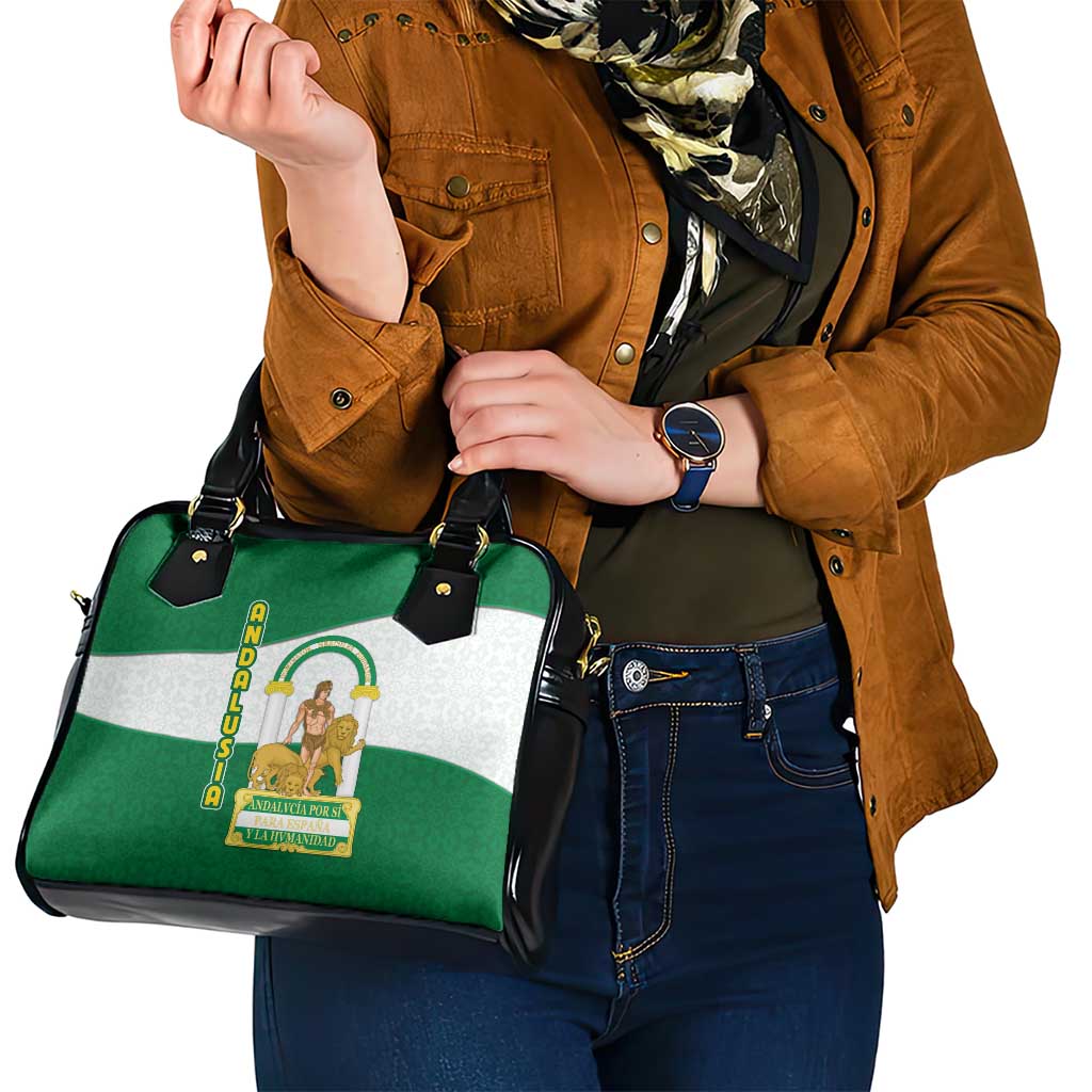 Andalusia Flag Shoulder Handbag Autonomous Community of Spain - Wonder Print Shop
