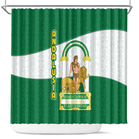 Andalusia Flag Shower Curtain Autonomous Community of Spain - Wonder Print Shop