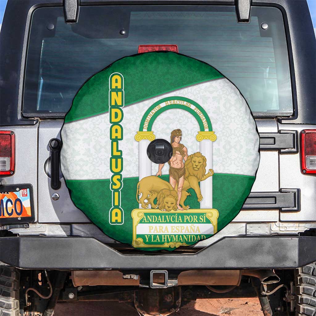 Andalusia Flag Spare Tire Cover Autonomous Community of Spain - Wonder Print Shop