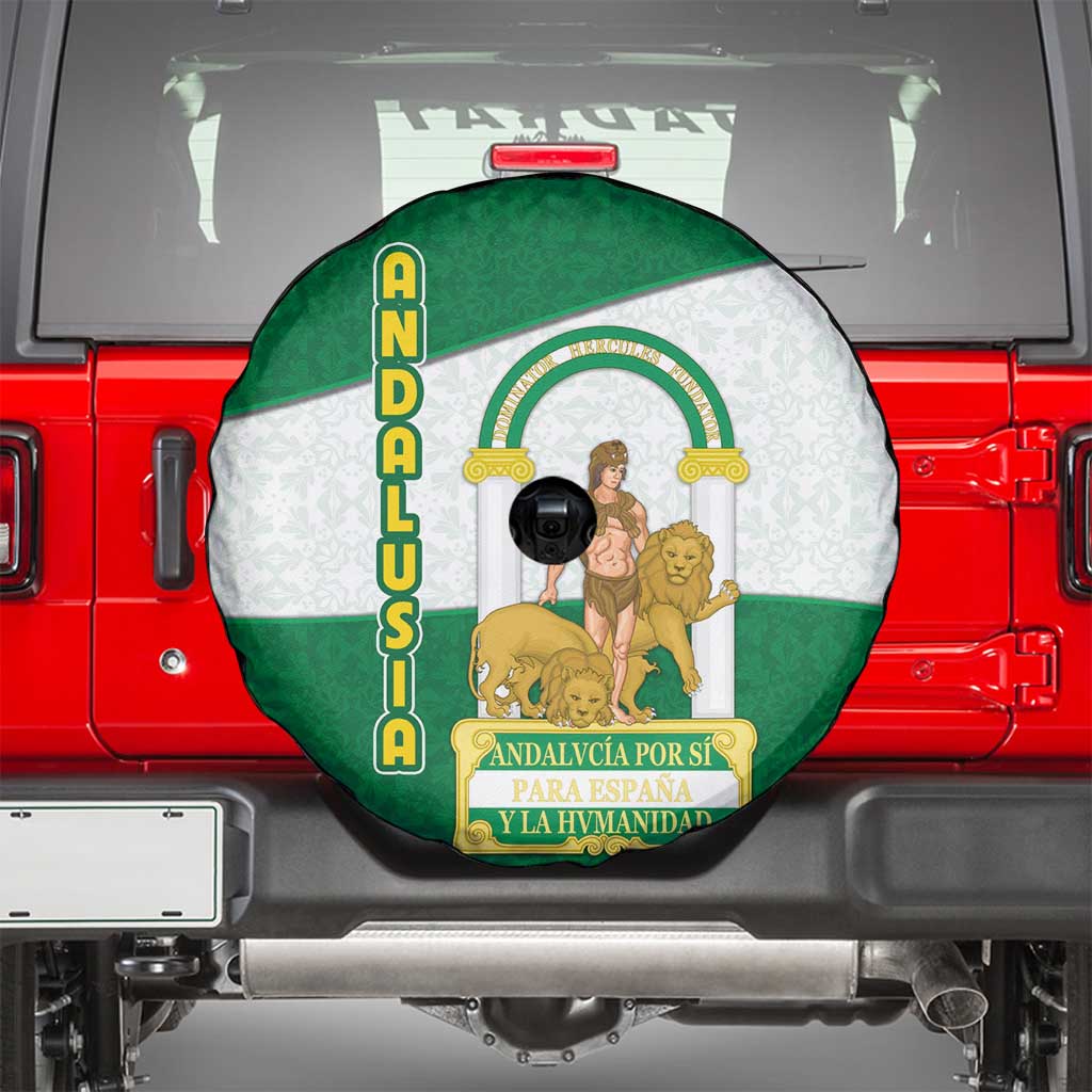 Andalusia Flag Spare Tire Cover Autonomous Community of Spain - Wonder Print Shop