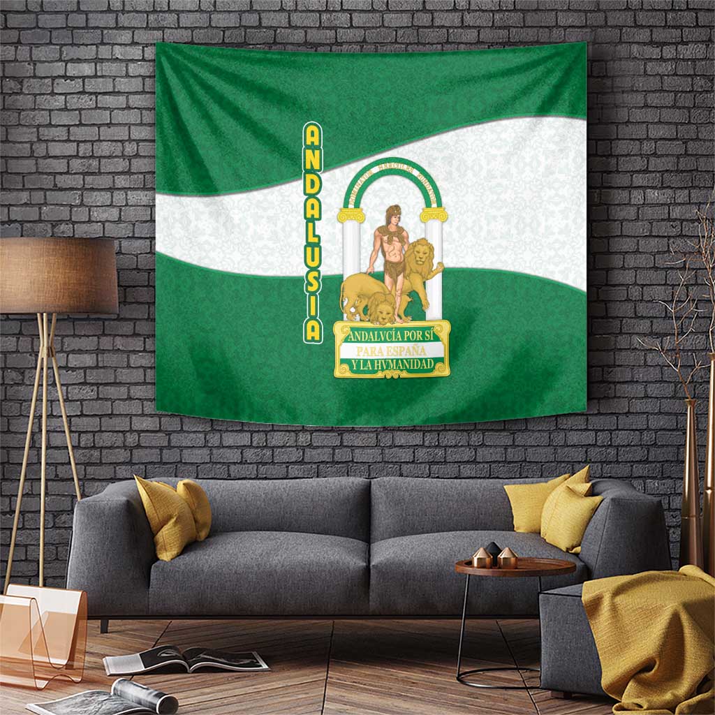 Andalusia Flag Tapestry Autonomous Community of Spain - Wonder Print Shop
