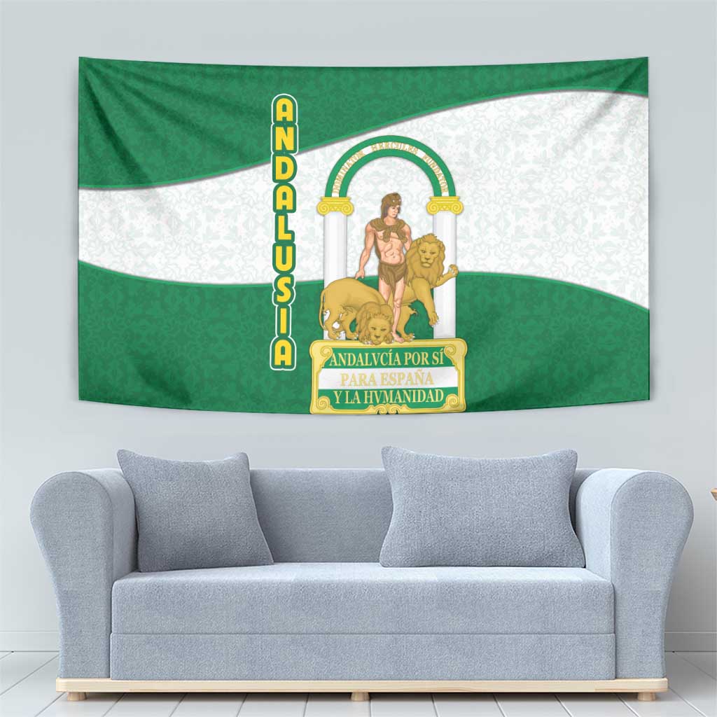 Andalusia Flag Tapestry Autonomous Community of Spain - Wonder Print Shop