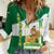 Andalusia Flag Women Casual Shirt Autonomous Community of Spain - Wonder Print Shop