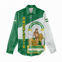 Andalusia Flag Women Casual Shirt Autonomous Community of Spain - Wonder Print Shop