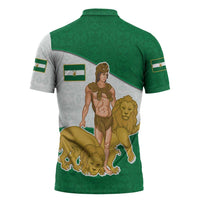 Andalusia Flag Zipper Polo Shirt Autonomous Community of Spain - Wonder Print Shop