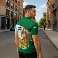 Andalusia Flag Zipper Polo Shirt Autonomous Community of Spain - Wonder Print Shop