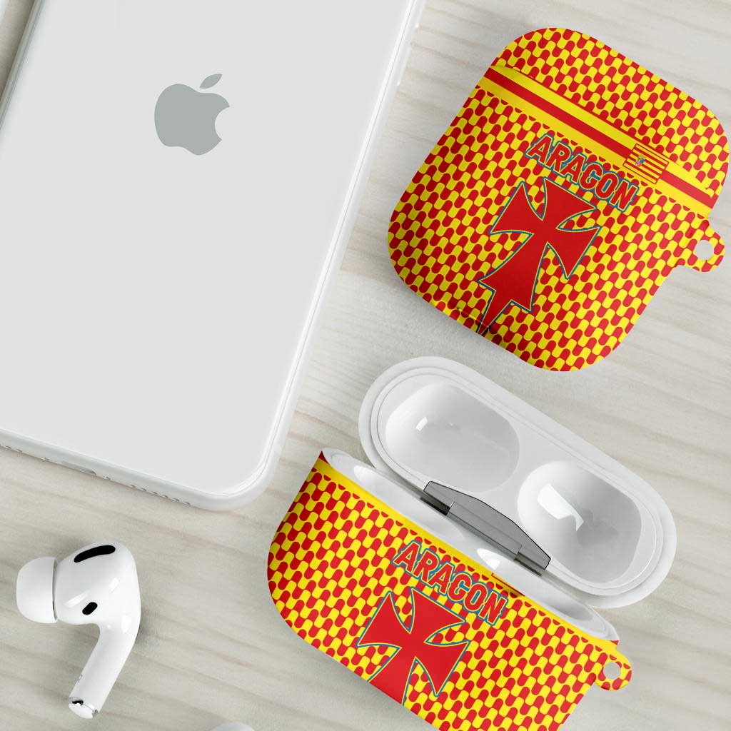 Aragon Flag AirPods Case Autonomous Community of Spain - Wonder Print Shop