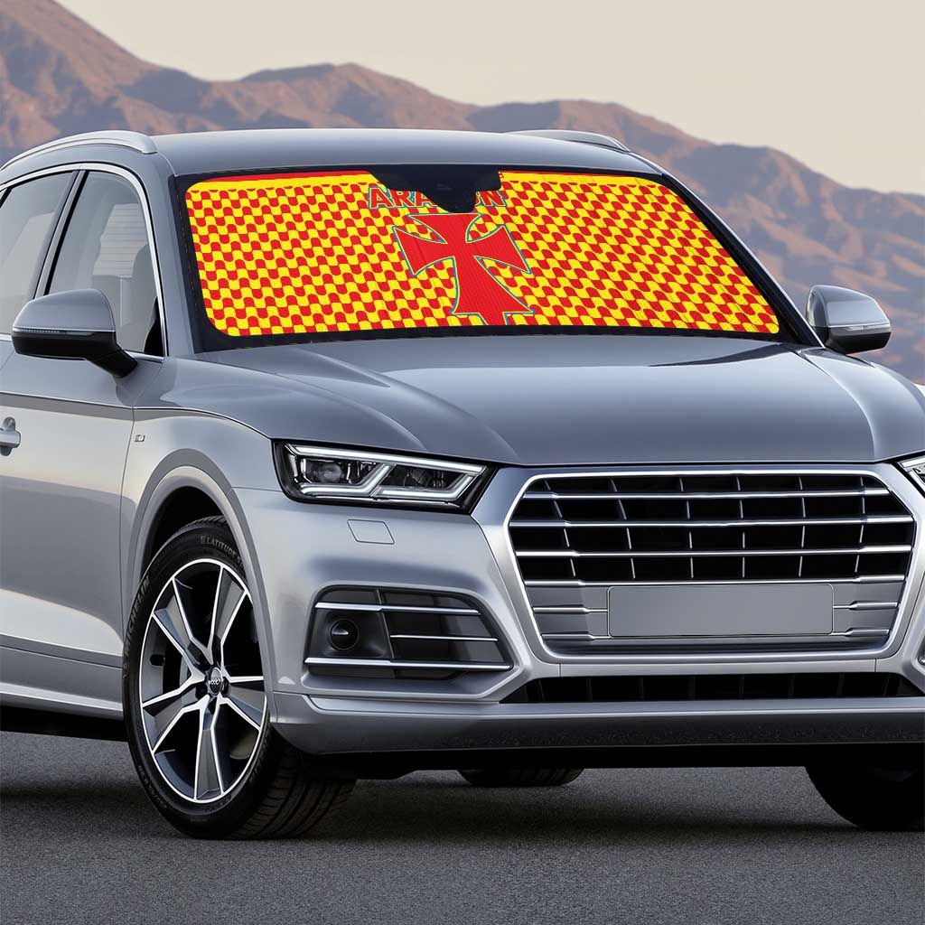 Aragon Flag Auto Sun Shade Autonomous Community of Spain - Wonder Print Shop