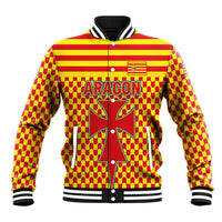 Aragon Flag Baseball Jacket Autonomous Community of Spain - Wonder Print Shop
