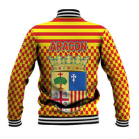 Aragon Flag Baseball Jacket Autonomous Community of Spain - Wonder Print Shop