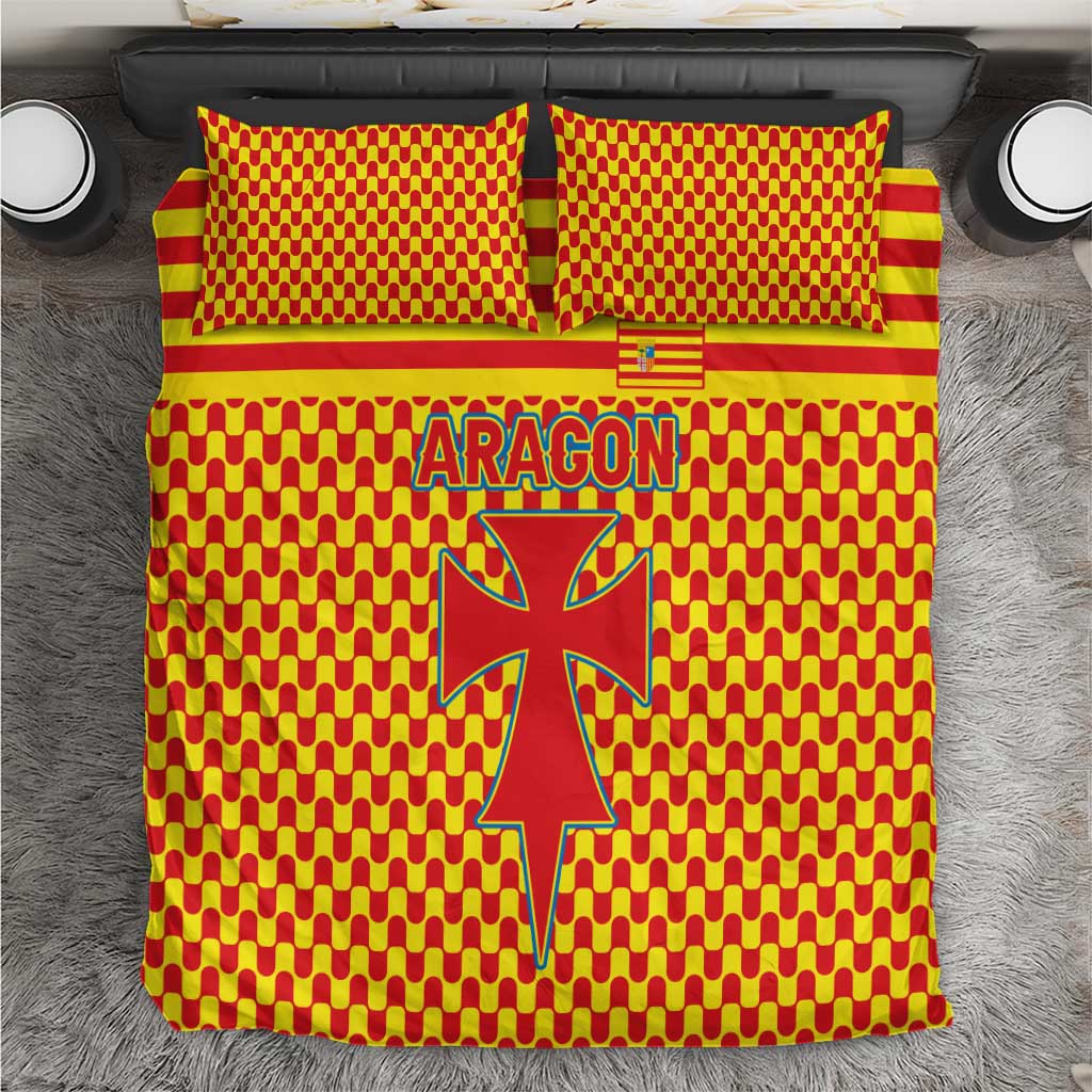 Aragon Flag Bedding Set Autonomous Community of Spain - Wonder Print Shop