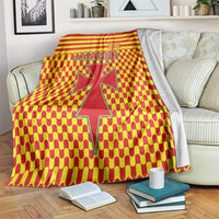 Aragon Flag Blanket Autonomous Community of Spain - Wonder Print Shop