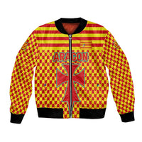 Aragon Flag Bomber Jacket Autonomous Community of Spain - Wonder Print Shop