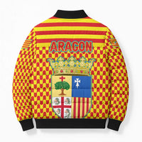 Aragon Flag Bomber Puffer Jacket Autonomous Community of Spain - Wonder Print Shop