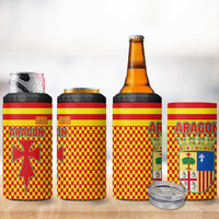 Aragon Flag 4 in 1 Can Cooler Tumbler Autonomous Community of Spain - Wonder Print Shop