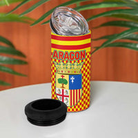 Aragon Flag 4 in 1 Can Cooler Tumbler Autonomous Community of Spain - Wonder Print Shop