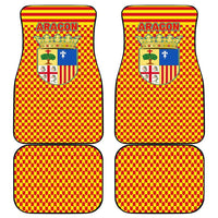 Aragon Flag Car Mats Autonomous Community of Spain - Wonder Print Shop
