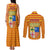 Aragon Flag Couples Matching Tank Maxi Dress and Long Sleeve Button Shirt Autonomous Community of Spain - Wonder Print Shop