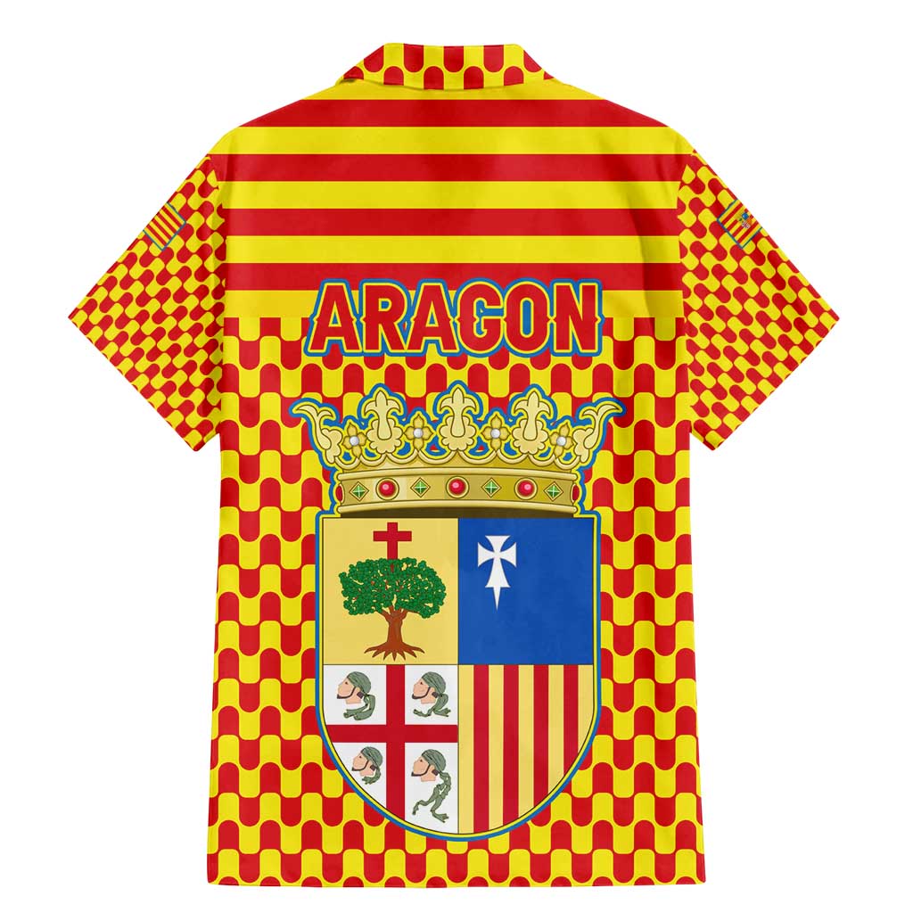 Aragon Flag Family Matching Mermaid Dress and Hawaiian Shirt Autonomous Community of Spain - Wonder Print Shop